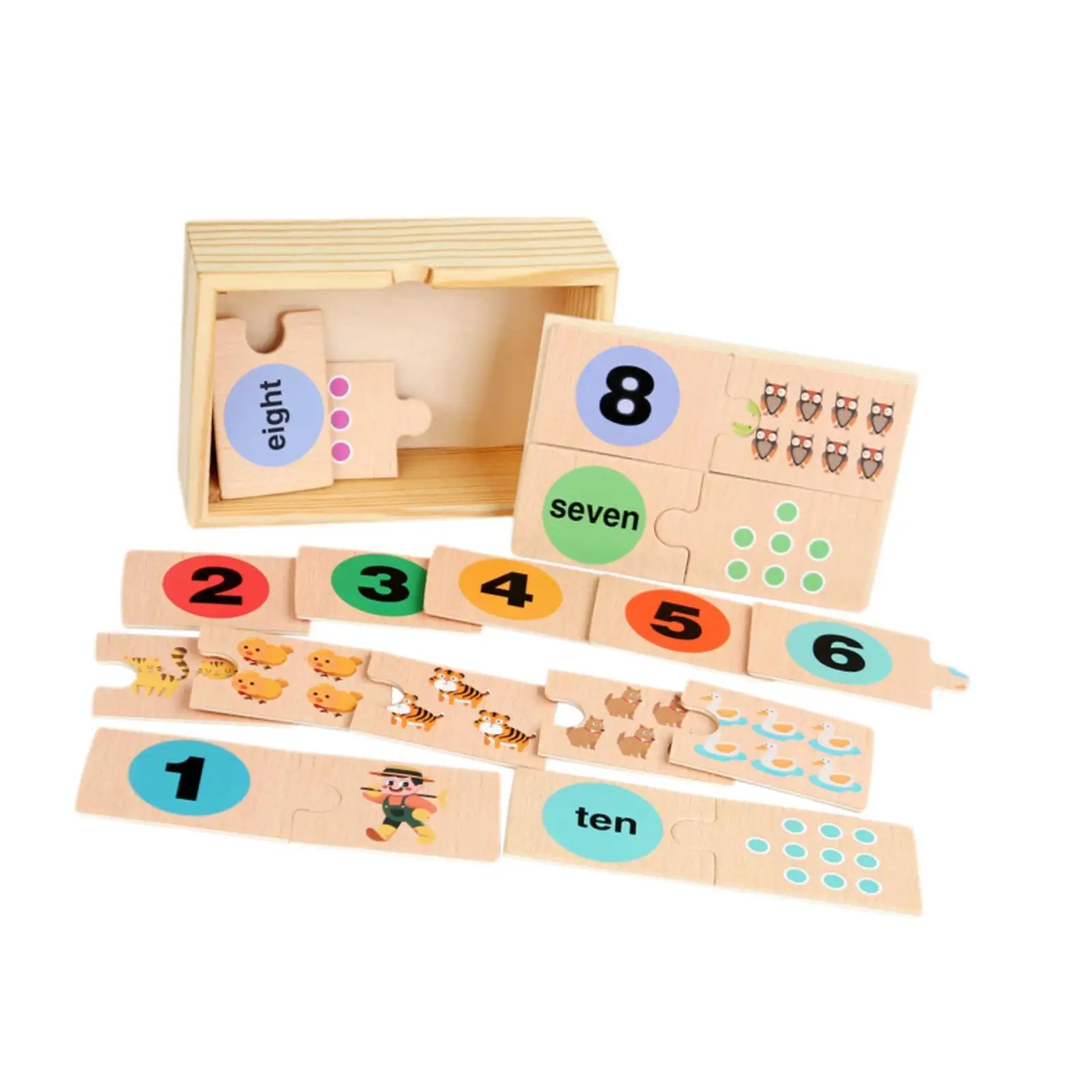 Giochi puzzle con numeri Regali Conteggio giocattoli per principianti dai 5 ai 5 anni