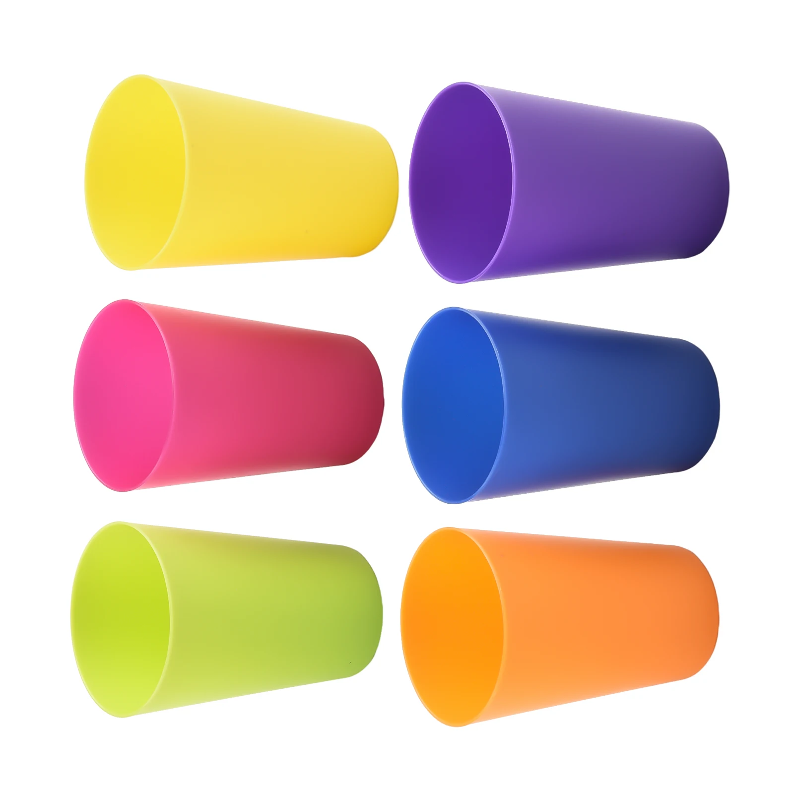 Drinking Container Colourful Cups 6*6*8.7cm For Juice Coffee For Microwave Kitchen Lightweight Multipurpose Reusable