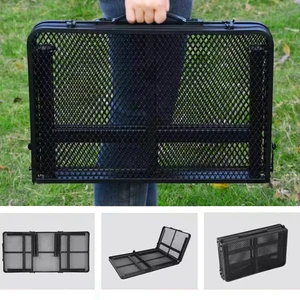 Folding camp table folding folding iron mesh and durable, impermeable dining table 8 Main Sales Dining Table - №7