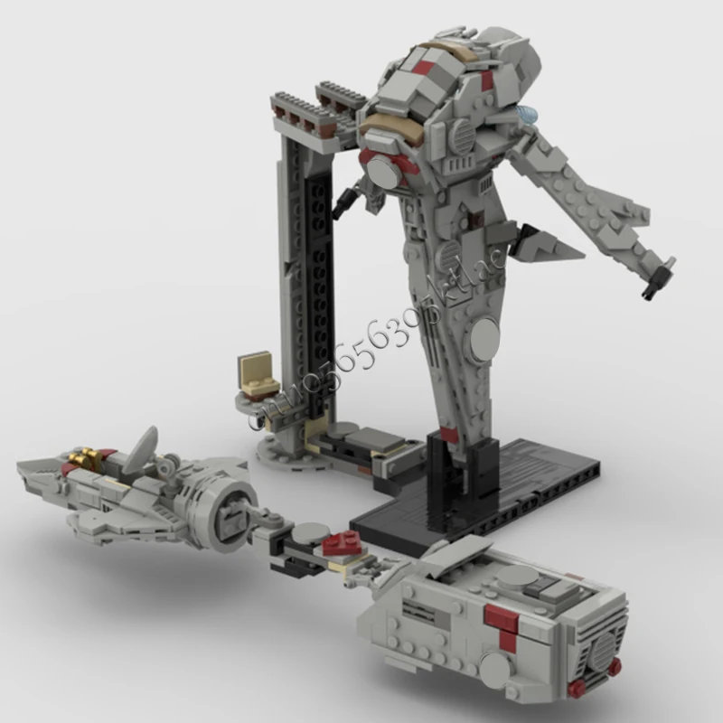 921PCS MOC Star Battle Launch Pad for Vertical Spacecraft Model Building Blocks Bricks Creative Assembly Educational Toys Gifts