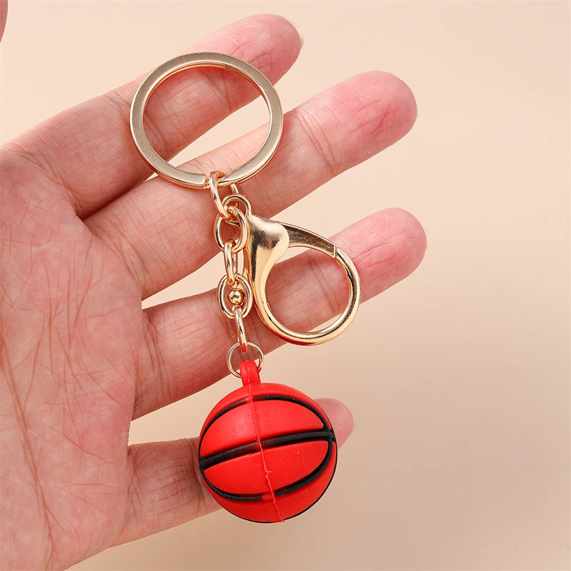 Niedliche 3D-Sport-Basketball-Schlüsselanhänger für Autoschlüssel, Souvenir-Geschenke für Frauen und Männer, Handtaschen-Schlüsselringe, DIY-Schmuck-Dekoration – Detail 2