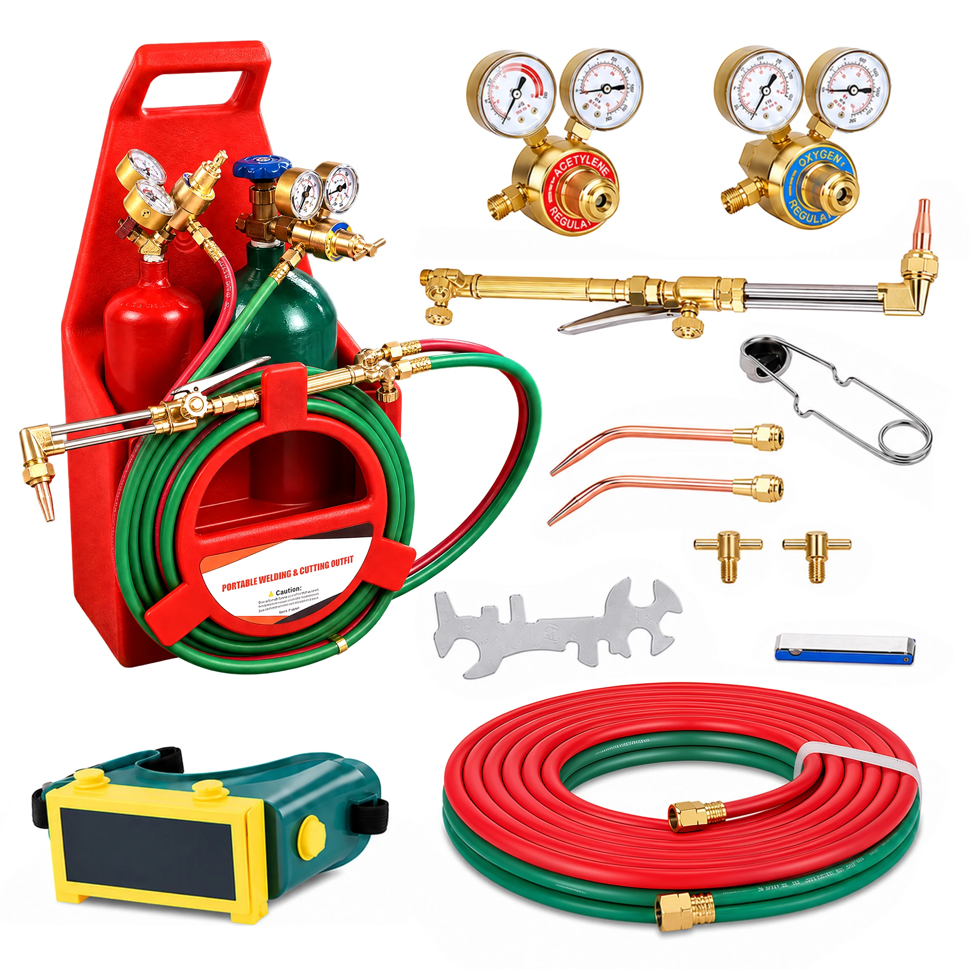 Portable Oxygen Acetylene Welding and Cutting Kit Cylinder Welding and Cutting Tools Portable Set