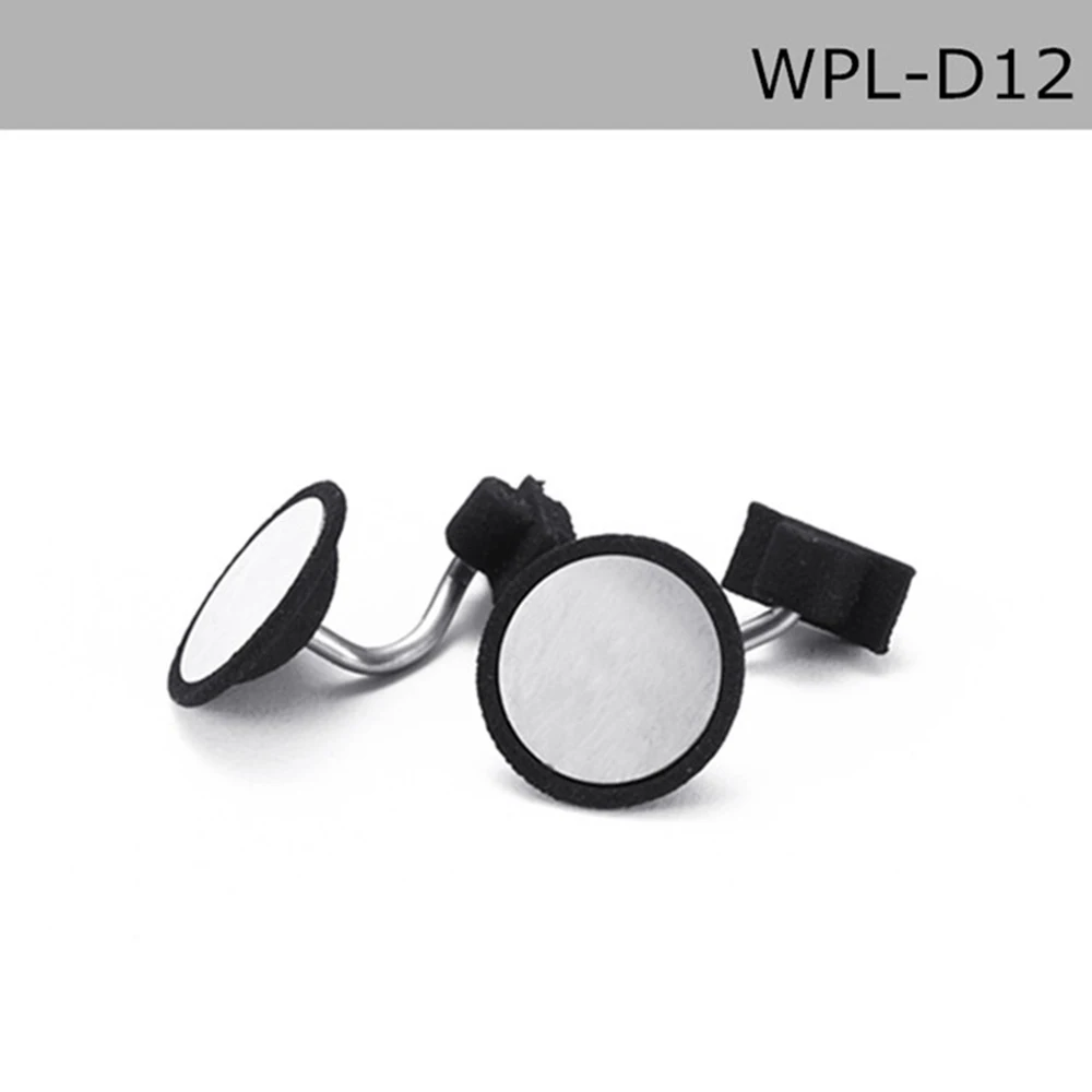 for WPL D12 1:10 RC Truck Car Upgrade Parts Stainless Steel Simulation Rearview Mirror Decoration Accessories