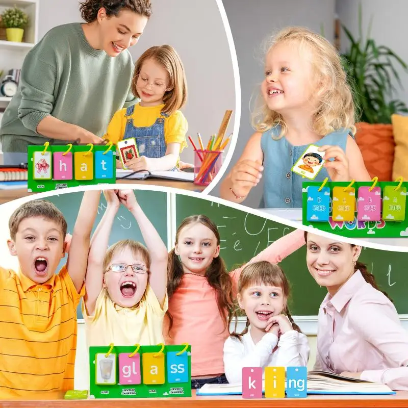 81 pièces modèle de Table sort mots carte éducative photo lettre apprentissage cognitif jouets d'éducation précoce pour enfants enfants
