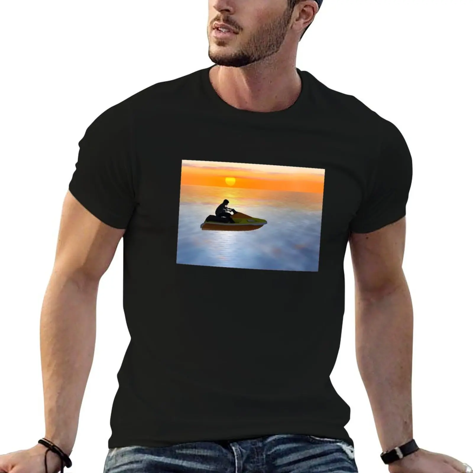 Camiseta Sinjin Drowning IMVU, camiseta de algodão, camiseta pack man, camiseta gráfica, camiseta com estampa personalizada