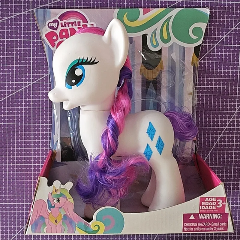 

2024 My Little Pony Action Figures Twilight Sparkle Rainbow Fluttershy Pinkie Pie Rarity Pony Model Toys Girls Surprise Gift