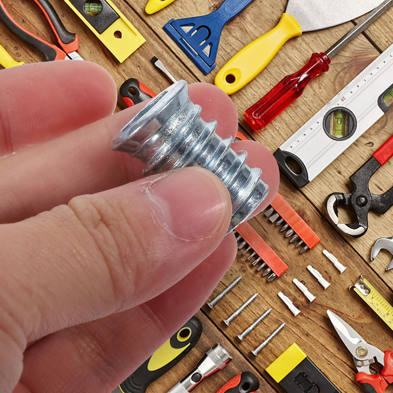 100Pcs Threaded Wood Inserts Z - огляд і ціна Furniture Hardware Threaded Inserts