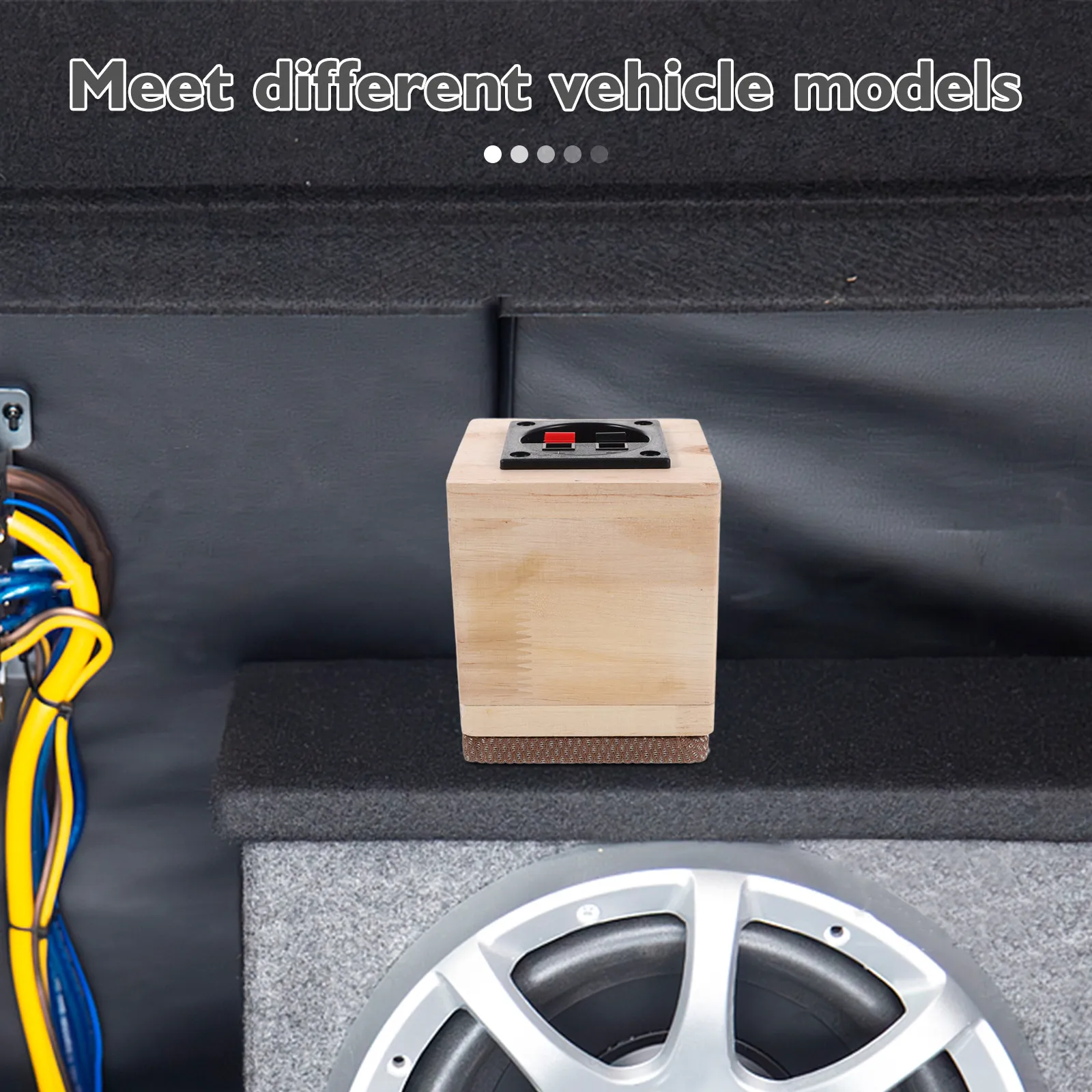 Wooden Car Audio Box Speaker Cabinet Empty Sound Enclosure Subwoofer Vehicle Speaker Housing Truck Audio Box Subwoofer Case