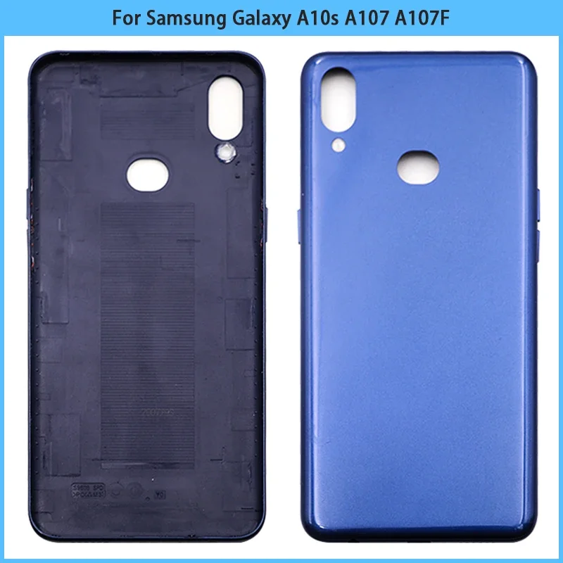 New For Samsung Galaxy A10s A107 A107F A107FD A107M Plastic Battery Back Cover Rear Door Chassis Cover Housing Case Replace