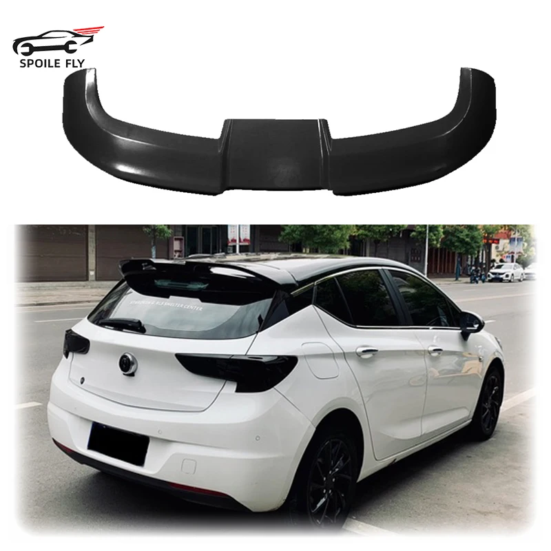 Hohe Qualität ABS Material Spoiler Für Opel Astra K 2015-2018 Glänzend Schwarz Oder Carbon Look Farbe Hinten flügel Körper KIt