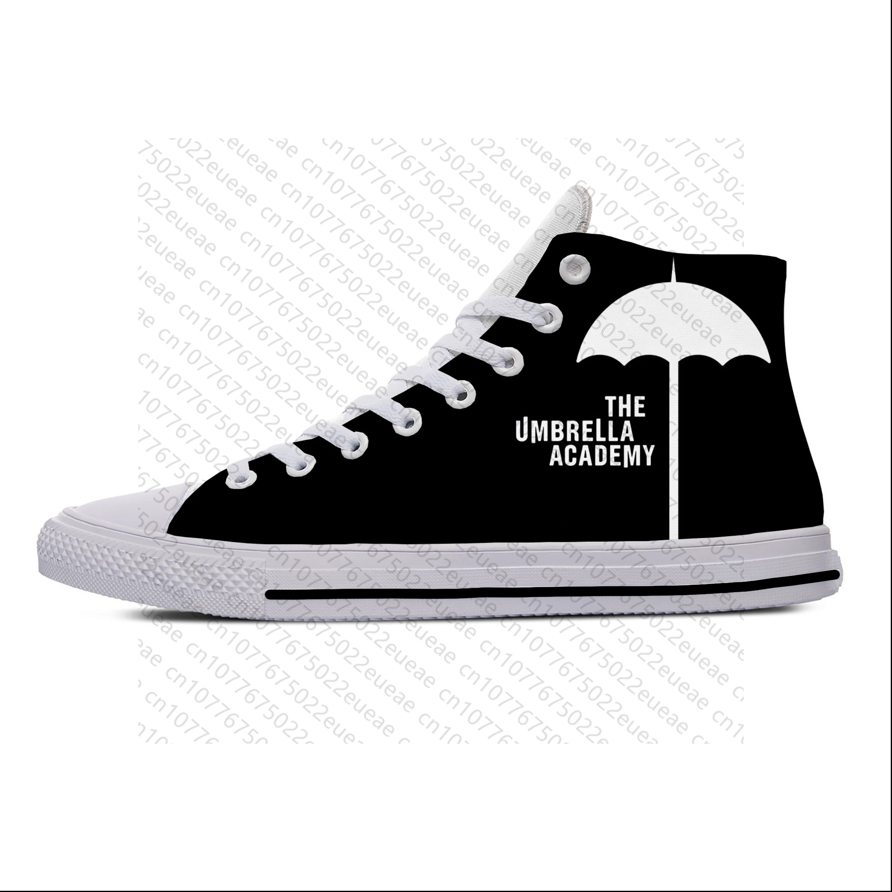 Anime Academy Cha-Cha Diego Vanya Luther Umbrella Casual Cloth Shoes High Top Lightweight Breathable 3D Print Men Women Sneakers