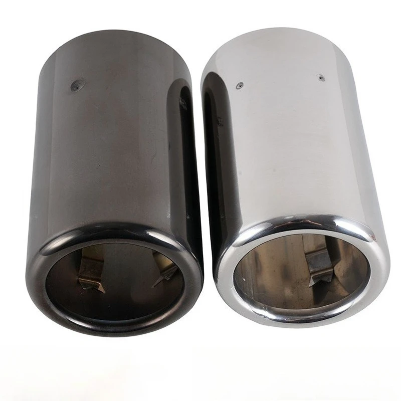 

For BMW-Specific Exhaust Tail Tip | 2.7 Inch/6.9cm Inlet | Silvery/Gunmetal Polished Stainless Steel | Single Outlet Rear