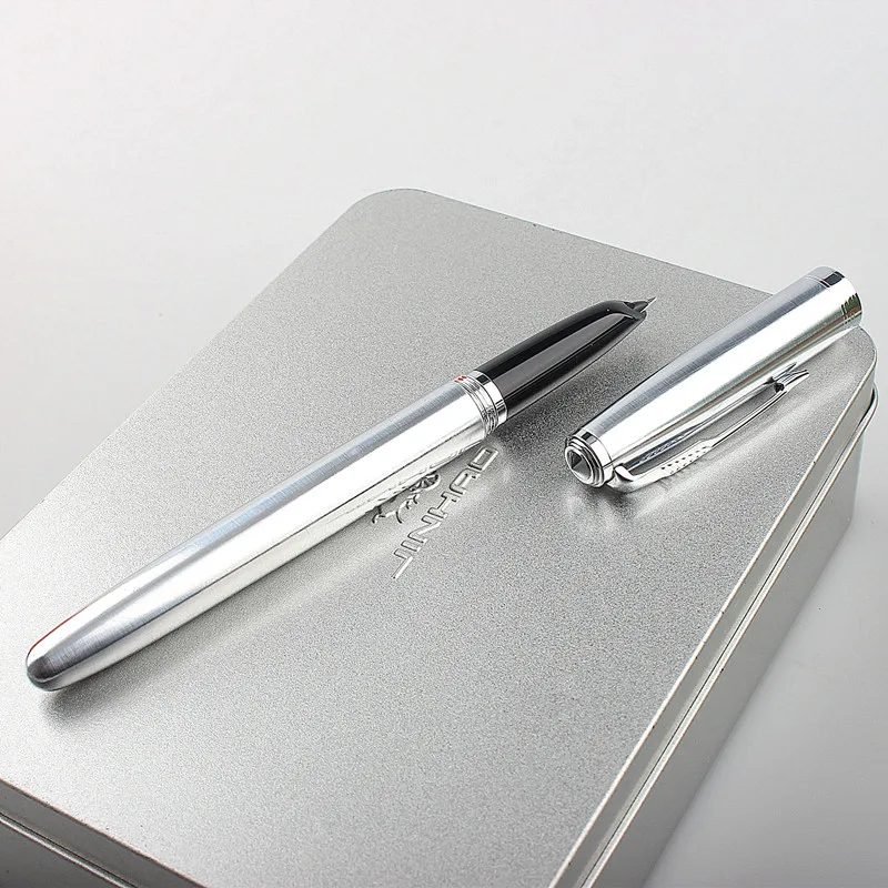 JINHAO 85 Fountain Pen stainless steel Feather Arrow classic Spin Stationery Office School Supplies