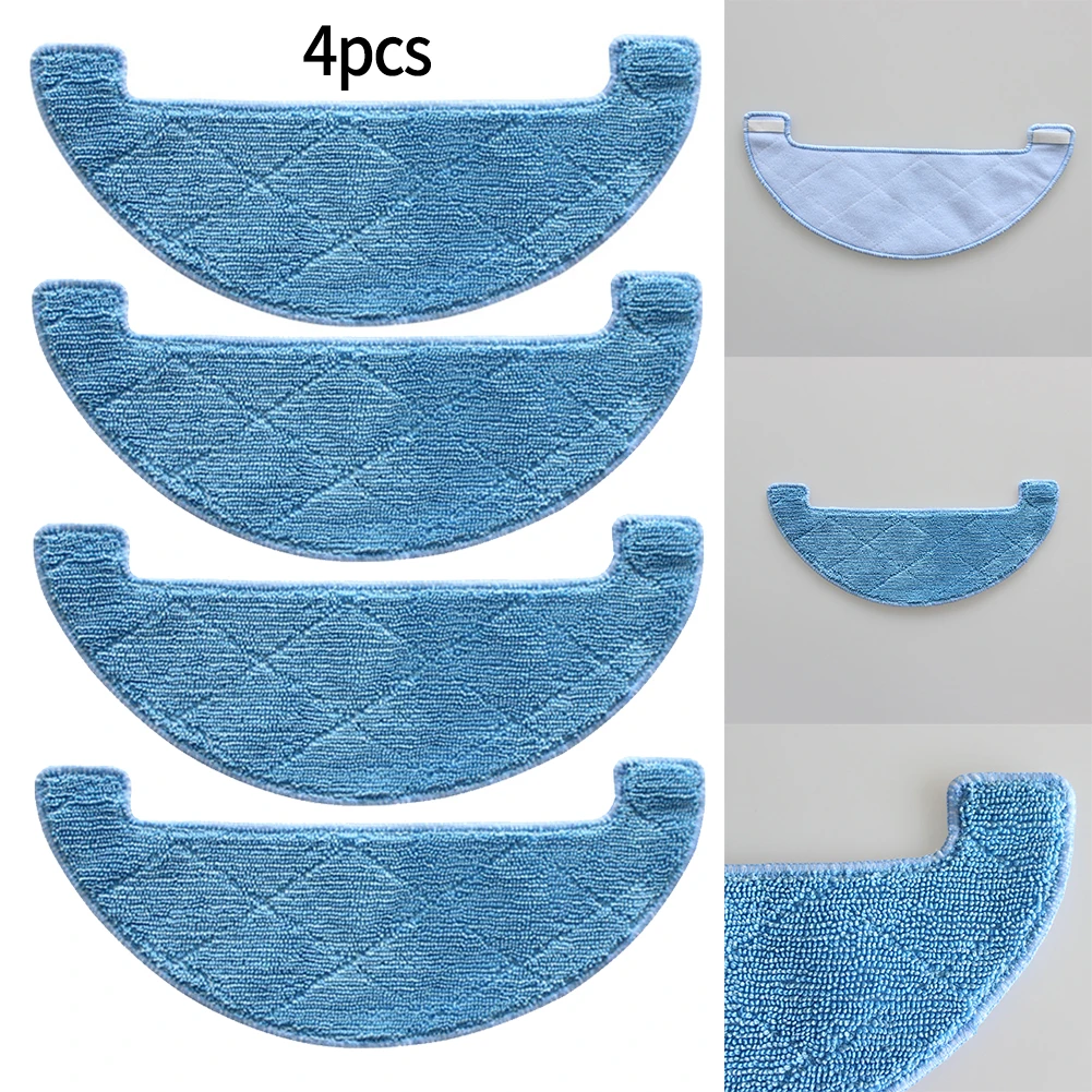 4 Pcs Mop Pads For A7 A80 Plus A10s V80 DEXP LF-800 Vacuum Cleaner Household Vacuum Cleaner Replacement Spare Parts