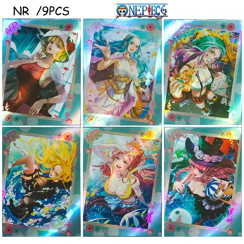 NR 9 pz/set One Piece cards Boy Christmas birthday present Luf Hancock Robin Zoro Ace Anime collection cards entertainment