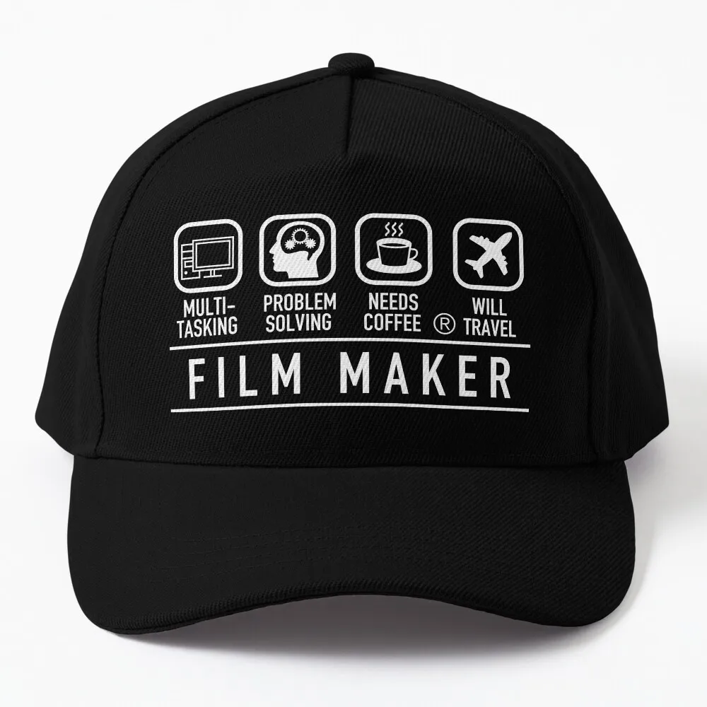 Film Maker Shirt - Inspirational Filmmaker Symbols Baseball Cap Thermal Visor Snap Back Hat Woman Hat Men\'S