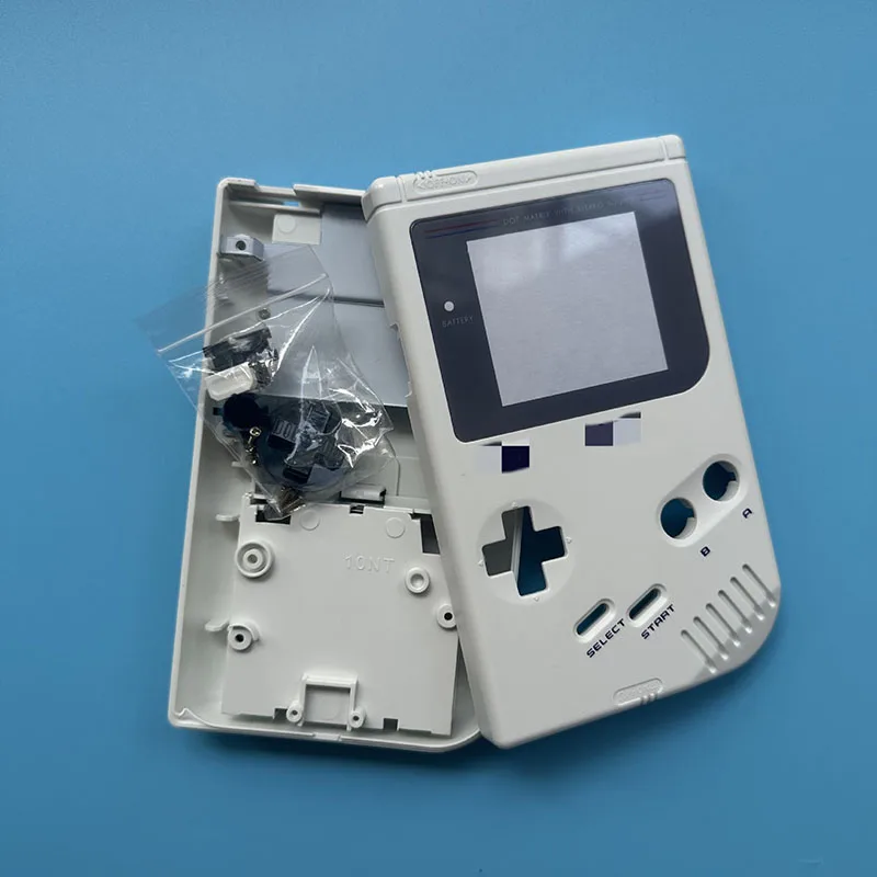 1 مجموعة كاملة مجموعة الإسكان شل غطاء إصلاح أجزاء ل Gameboy الكلاسيكية لعبة وحدة التحكم ل GB DMG-01 مع أزرار