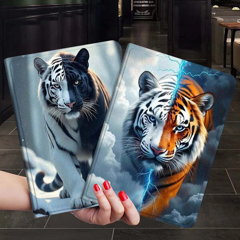 

Cool Tiger Lightning Cloud Gift For Xiaoxin Lenovo Tab P12 Extreme Legion Y900 Idea Pro GT 12.1 2025 Foldable Tablet Case