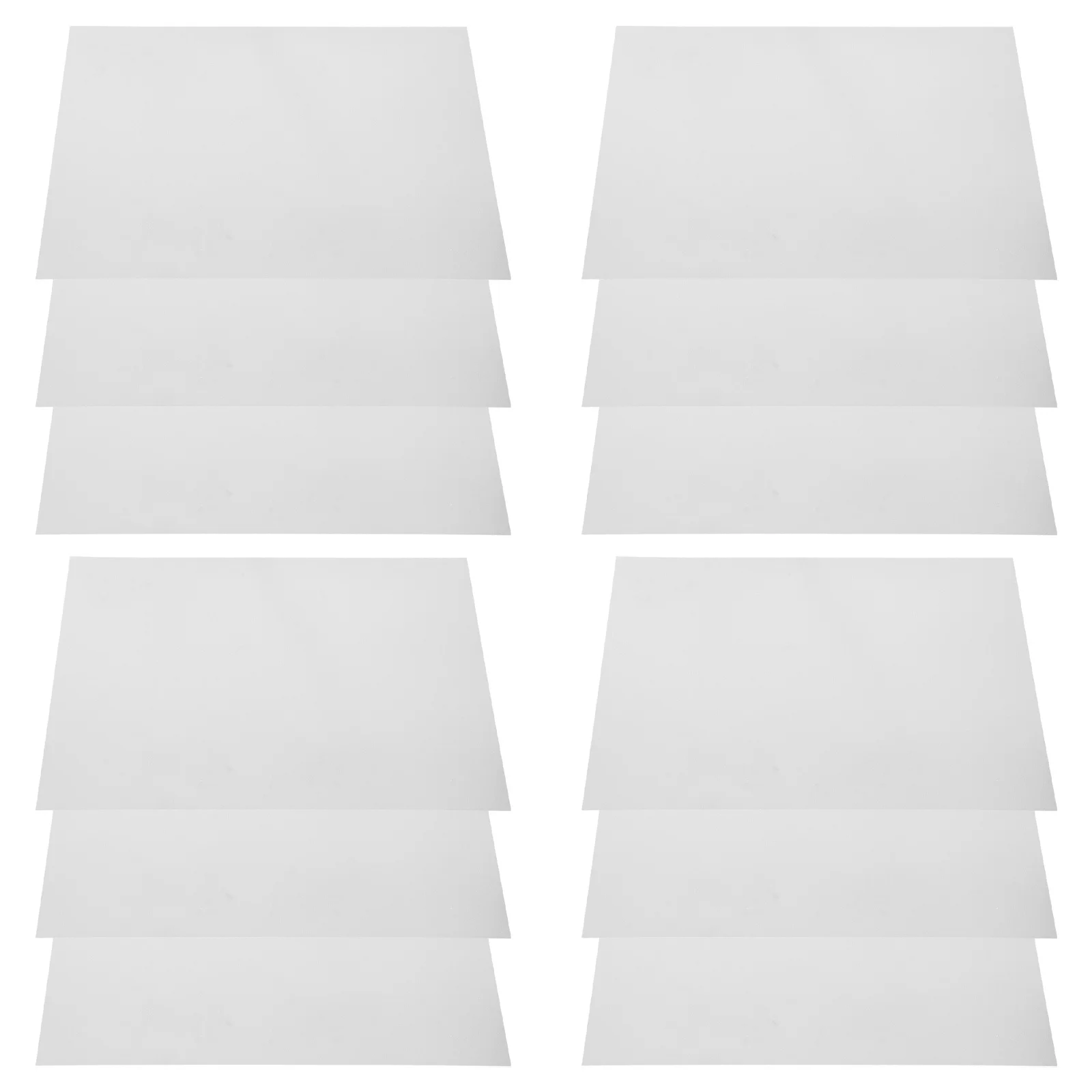 

12Pcs Pet Plastic Film Window Sheets Transparent Durable Insulating Strips Home Use Weather Dust Windproof Energy Saving