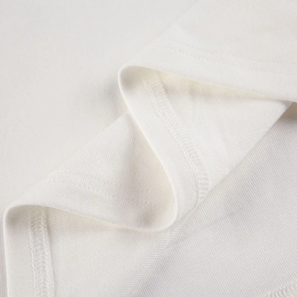 أزياء طويلة الأكمام خارج الكتف المحاصيل الأعلى مثير المتضخم فضفاض تي شيرت لون نقي معطف قميص أعلى الشارع الشهير #3