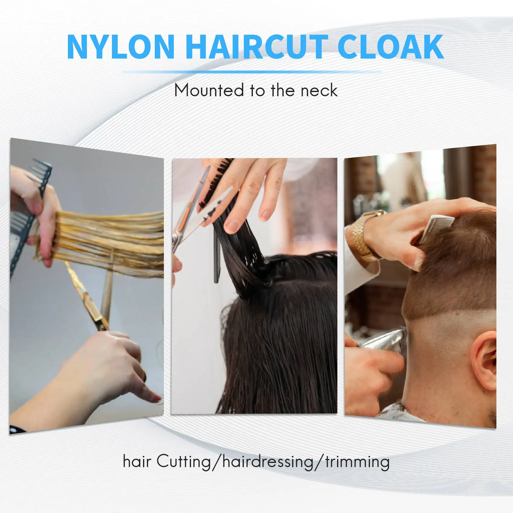 A94E-صالون الحلاق ثوب القماش قص الشعر عباءة مظلة تصفيف الشعر كيب المنزل استخدام شال المئزر