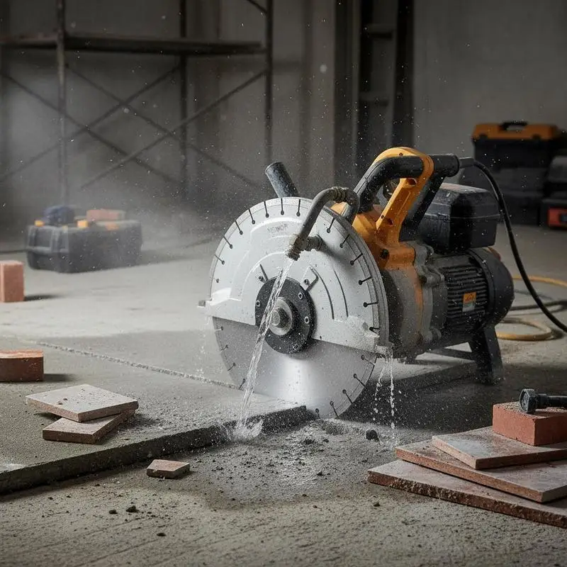 Lame de scie diamantée, lame de scie à béton de 45 cm pour travaux humides ou secs, lame de scie à segments diamantés de 12 mm avec dents plates, diamètre du trou central 25,4 mm, pour béton, dalles de ciment, carreaux, briques
