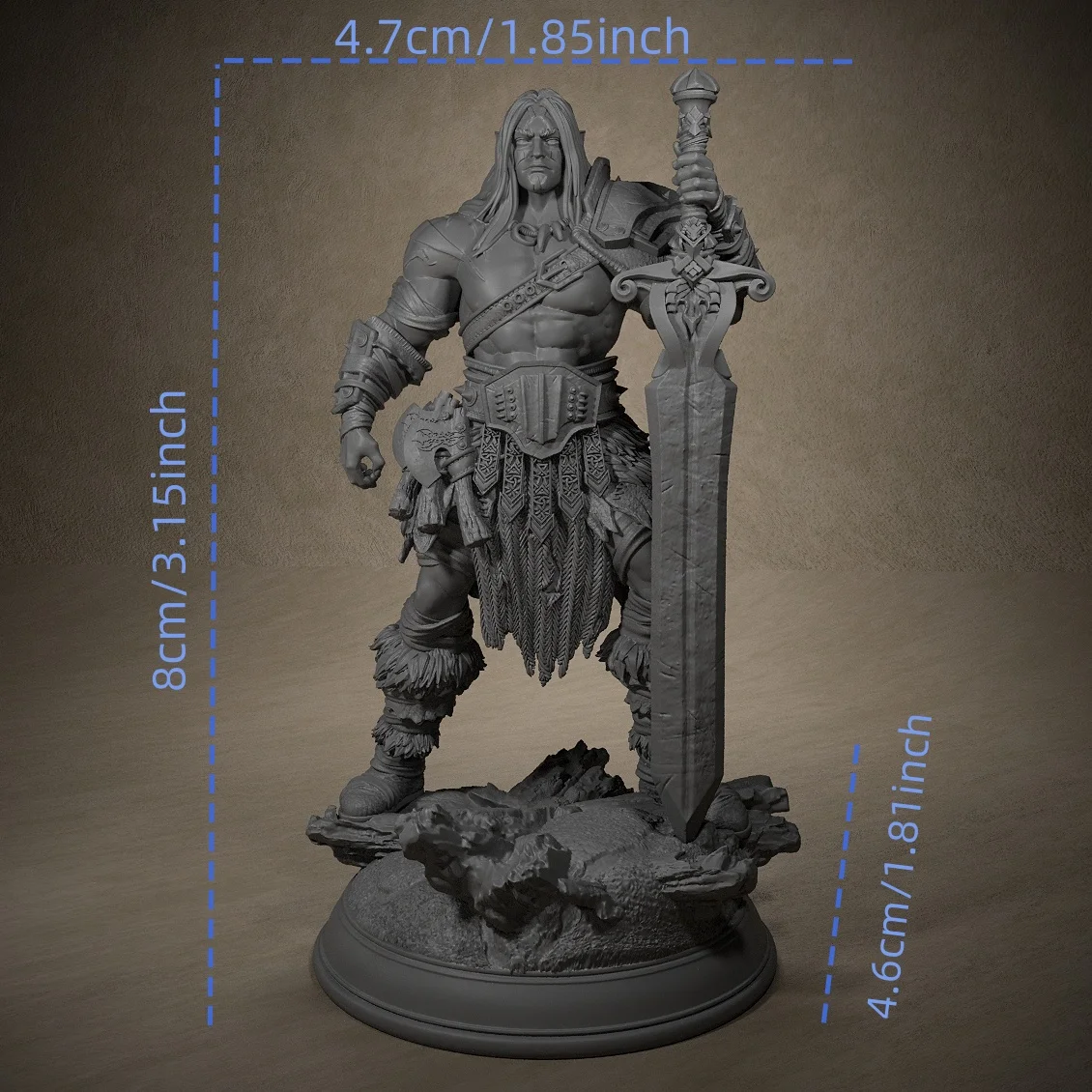 Oovur Miniature Models Dungeons and Dragons 3D Printing Resin Unpainted Tabletop Miniatures Suitable for Pathfinder