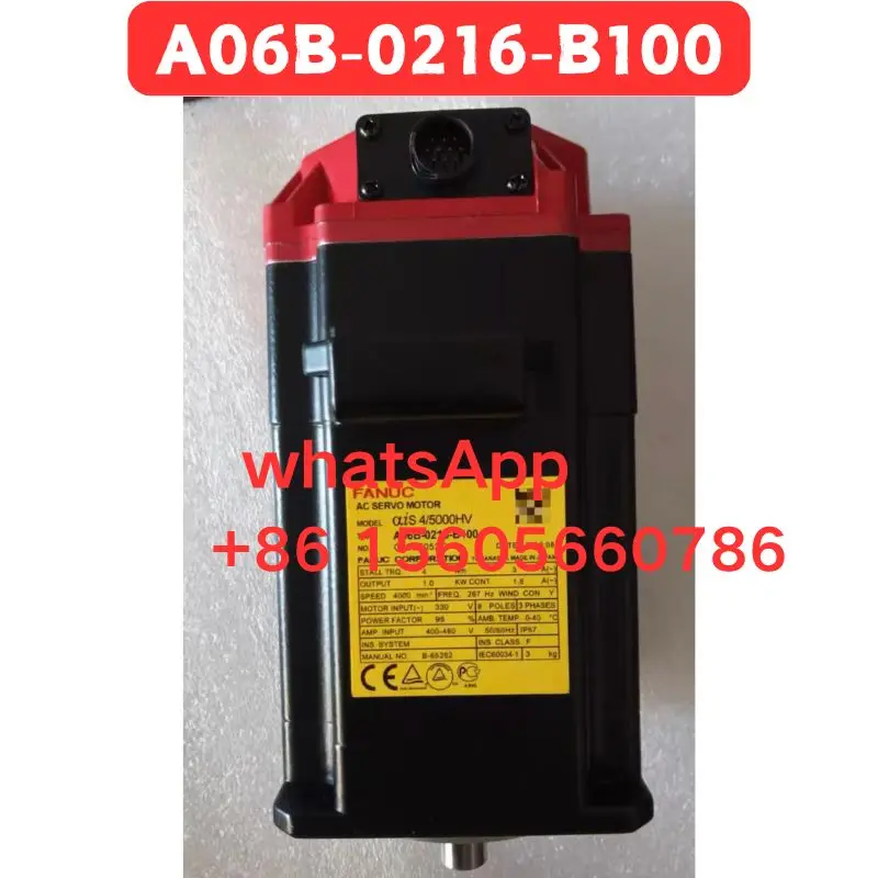 

Used Fanuc motor A06B-0216-B100 test function OK