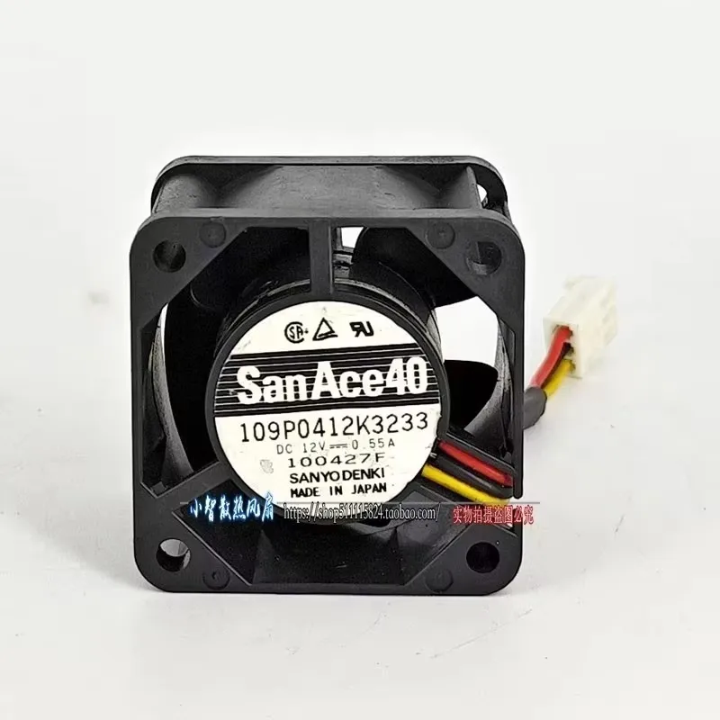 

Оригинальный 109P0412K3233 12 В 0,55 А 40*40*28 мм 4 см вентилятор охлаждения сервера