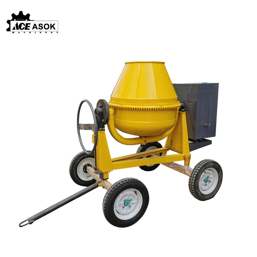 Mortar Cement 350L Concrete Mixer: Powered by Self Loading  Engine