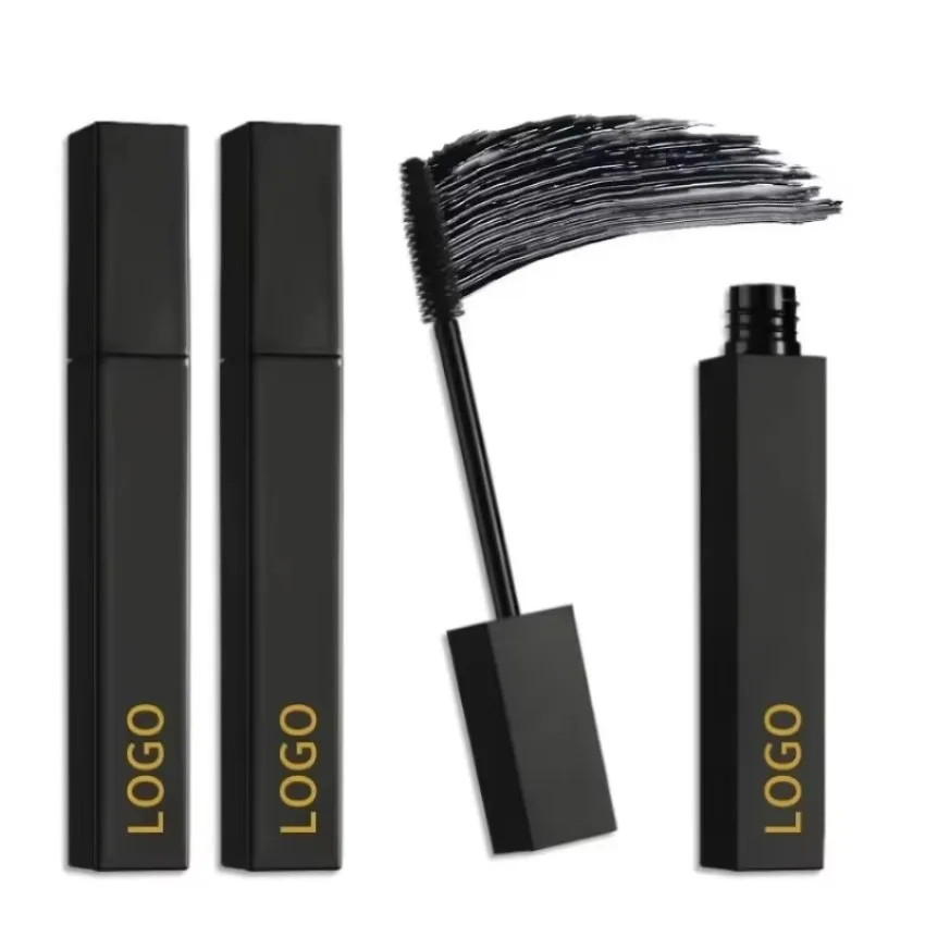 Private Label Non-smudged Lengthening Mascara Waterproof Long Lasting Thick Easy To Use Black Eyelash Doubling Makeup Bulk