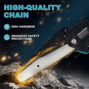 6 بوصة ميني لاسلكي كهربائي منشار الخشب القاطع حديقة شجرة سجل المنشار صالح لأداة طاقة البطارية ماكيتا 18 فولت (بدون بطارية) أعلى 10 منشار كهربائي صغير مبيع - No8