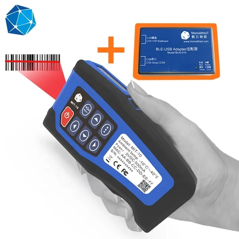 wireless barcode scanner and Volume digital tape measure  with BLE4.2 and Display