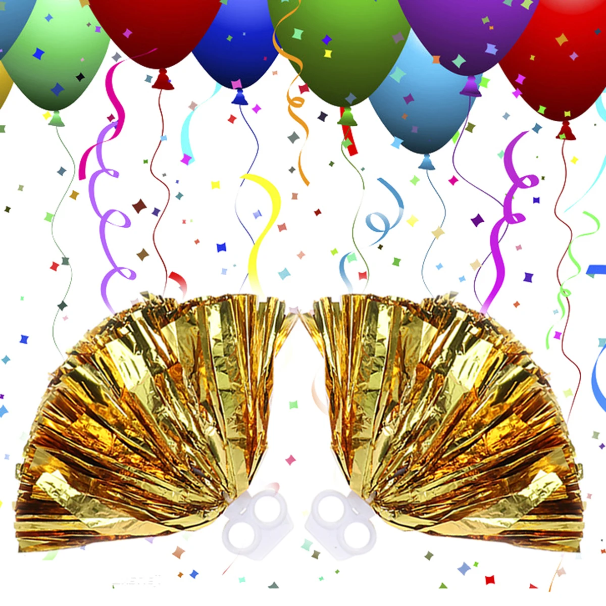 

2 Pcs Cheerleading Flower Ball Durable Pom Poms Pompoms Sports Cheerleader Lightweight