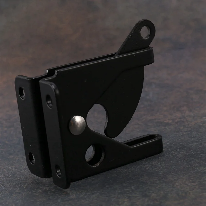 

【Hot Cake】20X Self Locking Gate Latch Automatic Heavy Force Lever Fence Gate Lock For Wood Fence Gate Door Latches Steel Black
