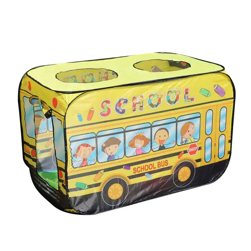 Toddler Tent Children Playhouse Indoor And Outdoor Princess Baby Car Theme Toys Bus Shape Foldable Tent toy For Boys Girls