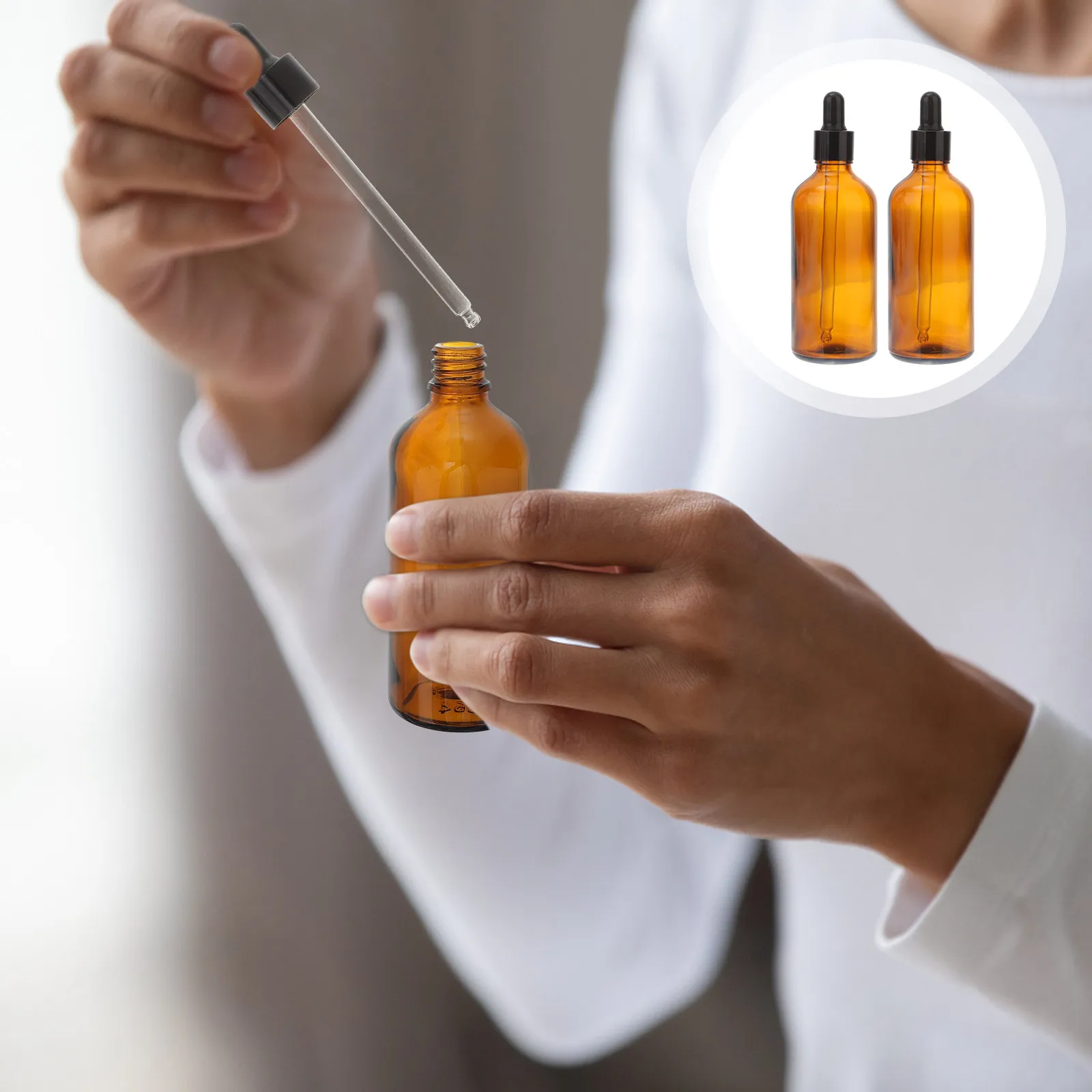 7pcs Essential Oil Bottles with Droppers – Smooth Glass, Silicone Caps, Portable & Refillable Travel Set