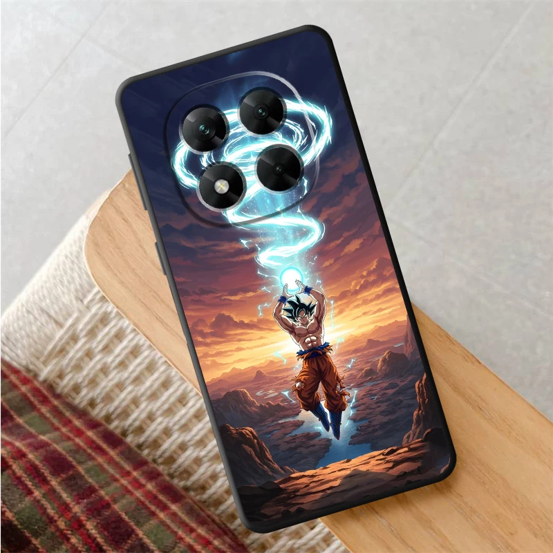 ドラゴンボール 孫悟空 ハンサム ブラック ソフトフォンカバーケース Xiaomi Redmi Note 7 8 9S 12s 10S 11s 13 14 Pro Plus 9 10 11 12 Pro用