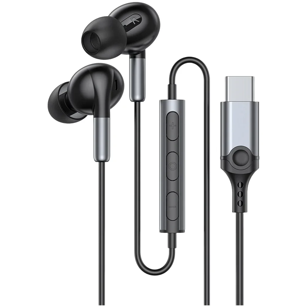 

Наушники-вкладыши Type C с активным шумоподавлением, микрофоном и поддержкой 384 кГц 32-бит для устройств IPHONE 15