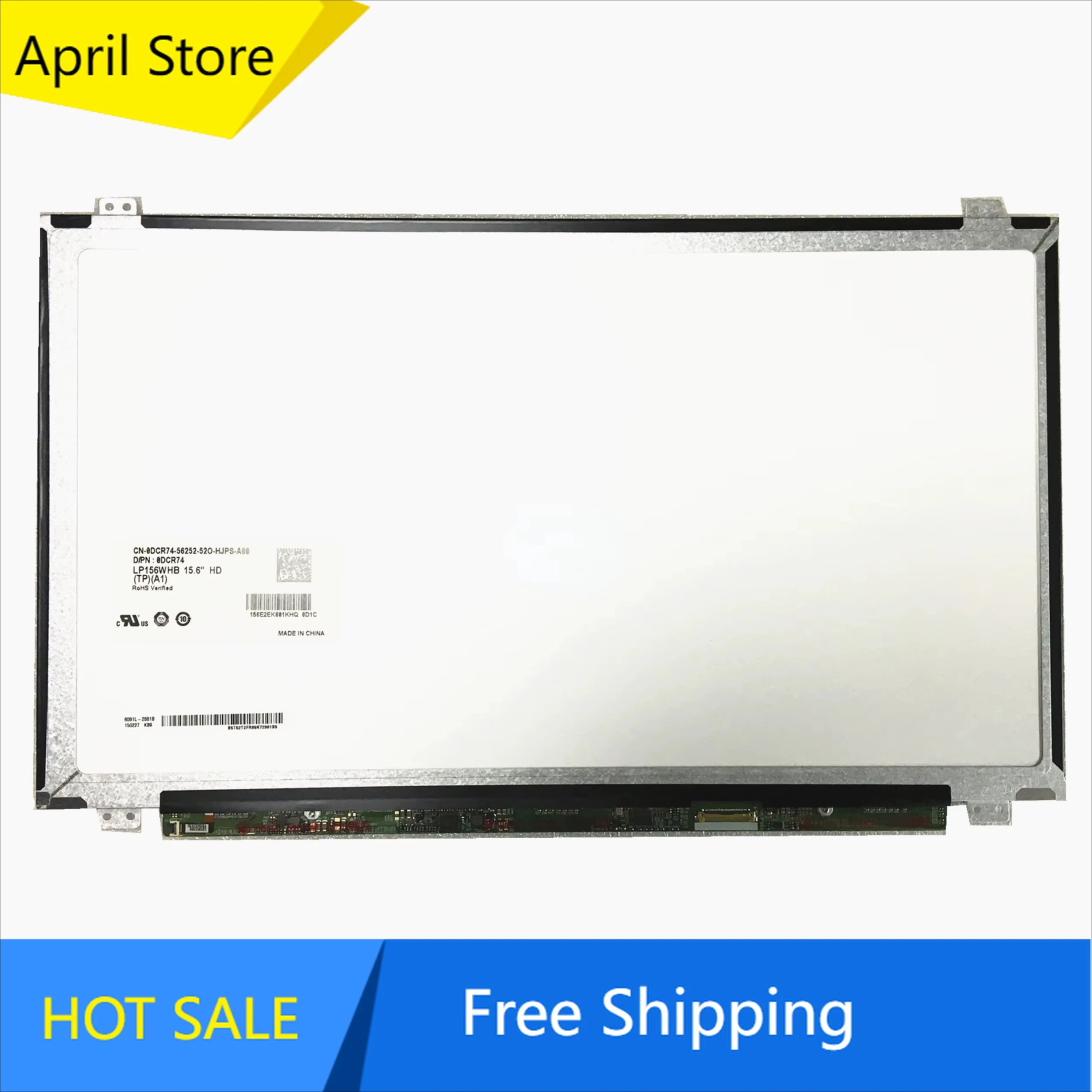 LP156WHB-TPA1 compatible con LP156WHB-TPA2 TPS1 TPS2 NT156WHM-N12 N21 N22 B156XW04 V.7 V.8 15,6 ''pantalla LCD para ordenador portátil 1366*768 EDP 30 pines
