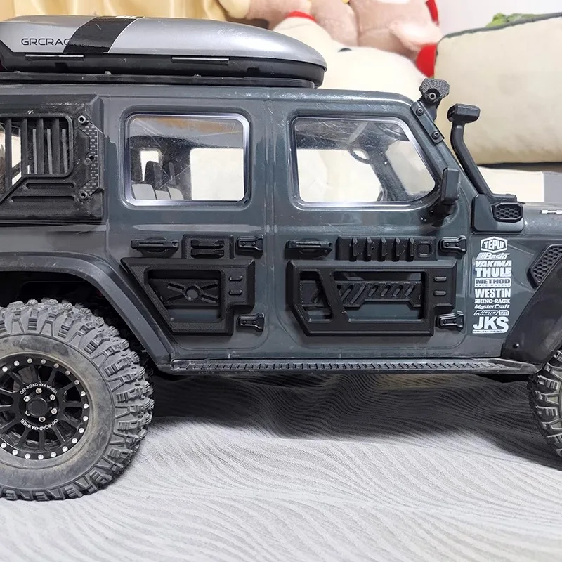 RLAARLO MK07 1/7 RC Crawler Body Armor Deur- en raambeschermers Krasbescherming Installatie zonder boor voor off-road truck-upgrades