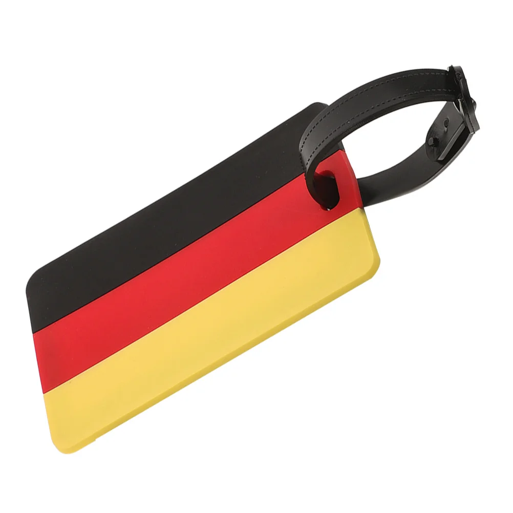 

3D Flag Luggage Tag Germany Flag Luggage Travel Accessories Durable PVC Material Antiloss Id Bag Tags German Suitcase Identifier