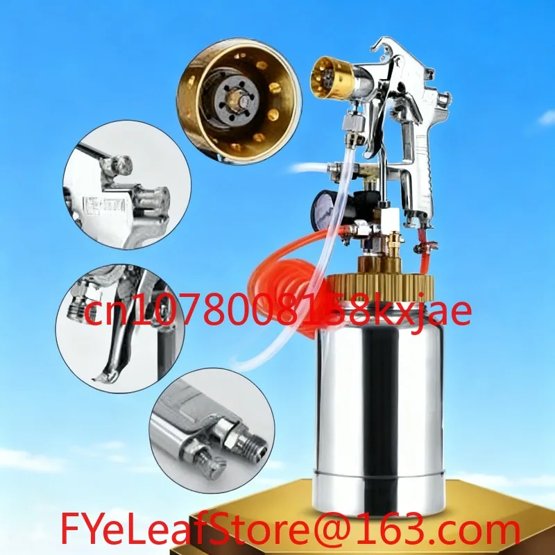 2L Sprayer Equipment Pneumatic Similar To Stone Paint Spray Head Pressure Tank with 2m Hose