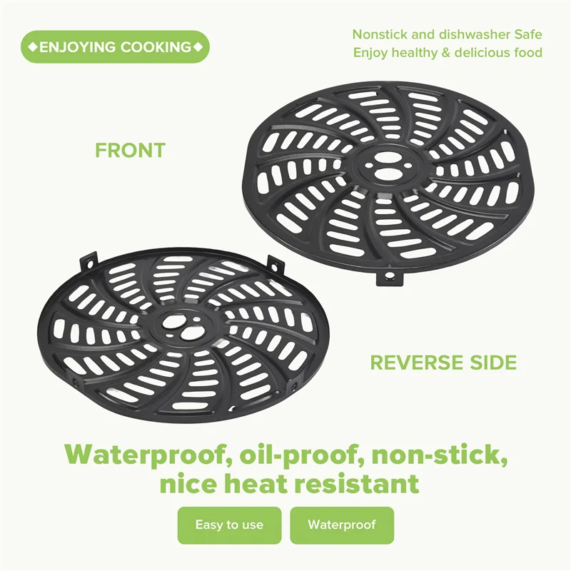 

Лоток для гриля для аэрофритюрницы ABKR для Gourmia GAF698/GAF686 6QT, аэрофритюрница с антипригарным покрытием, сковорода-гриль, более четкая пластина, можно мыть в посудомоечной машине