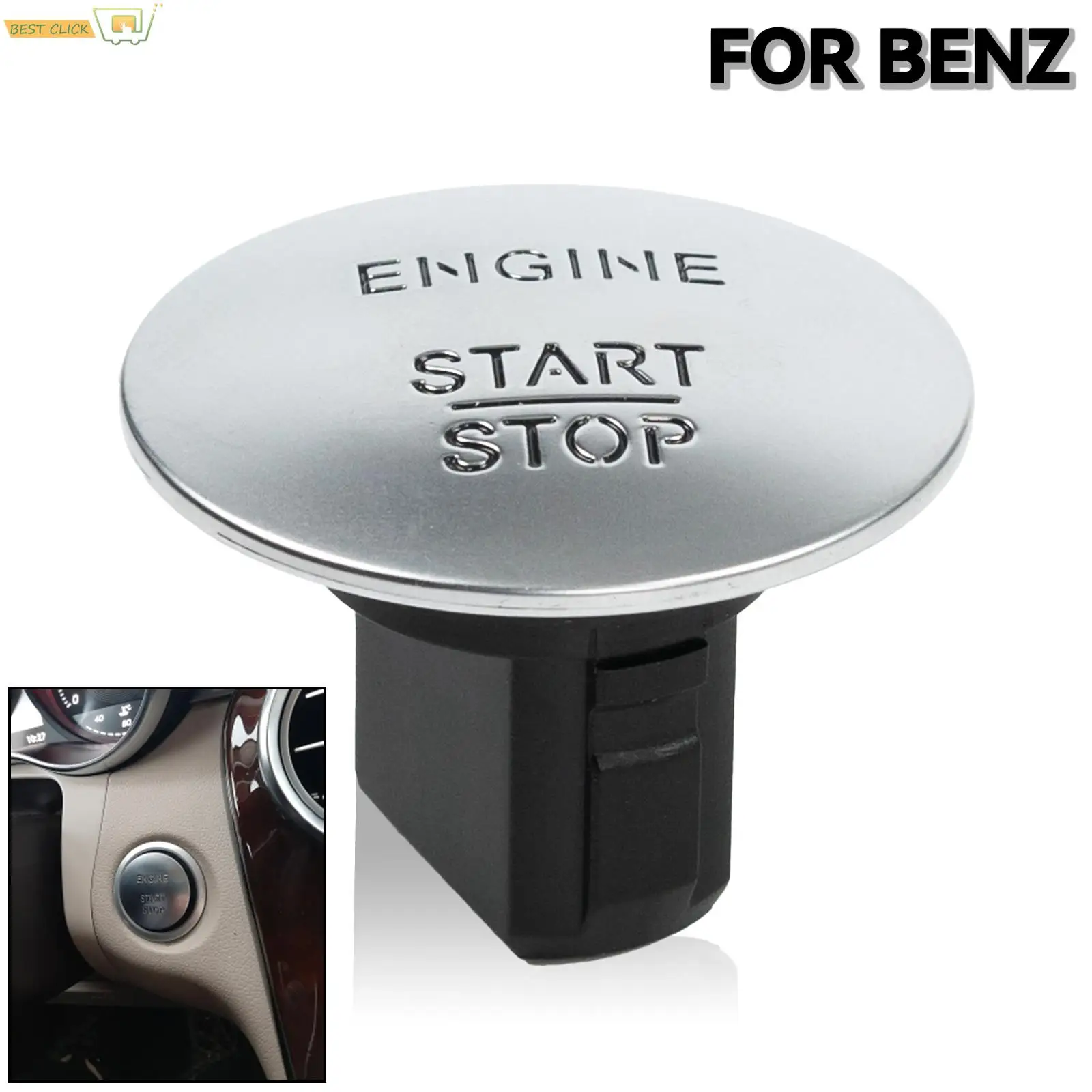 Car Keyless Engine Start Stop Push Button Switch System Door Push Button For Mercedes Benz Model W164 W205 W212 W213 W221 Series