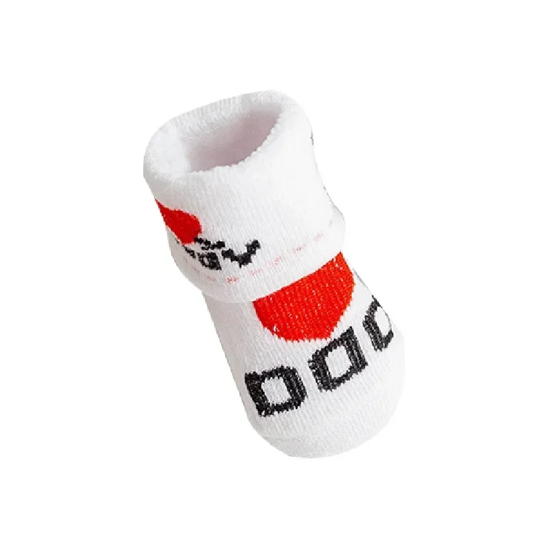 Baby Socks Cotton Infant Boy Girl Slip-resistant Floor Socks Love Mama Papa Letter Socks Anti-slip Sokken Skarpetki Calcetines