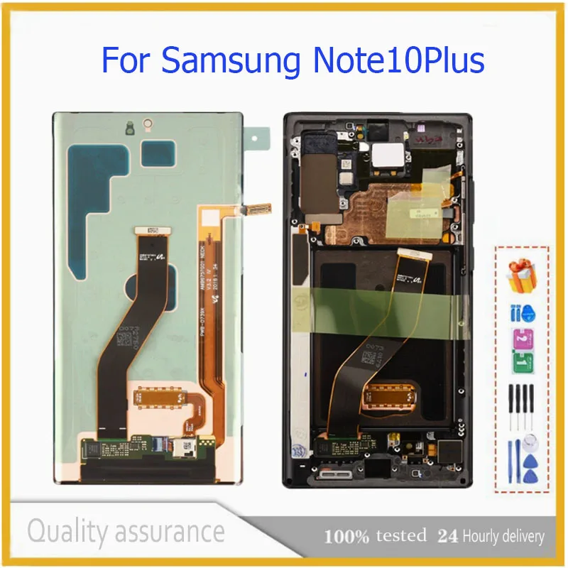 Suitable for Samsung Note10+ note10pro 10plus N975F LCD internal and external screen assembly