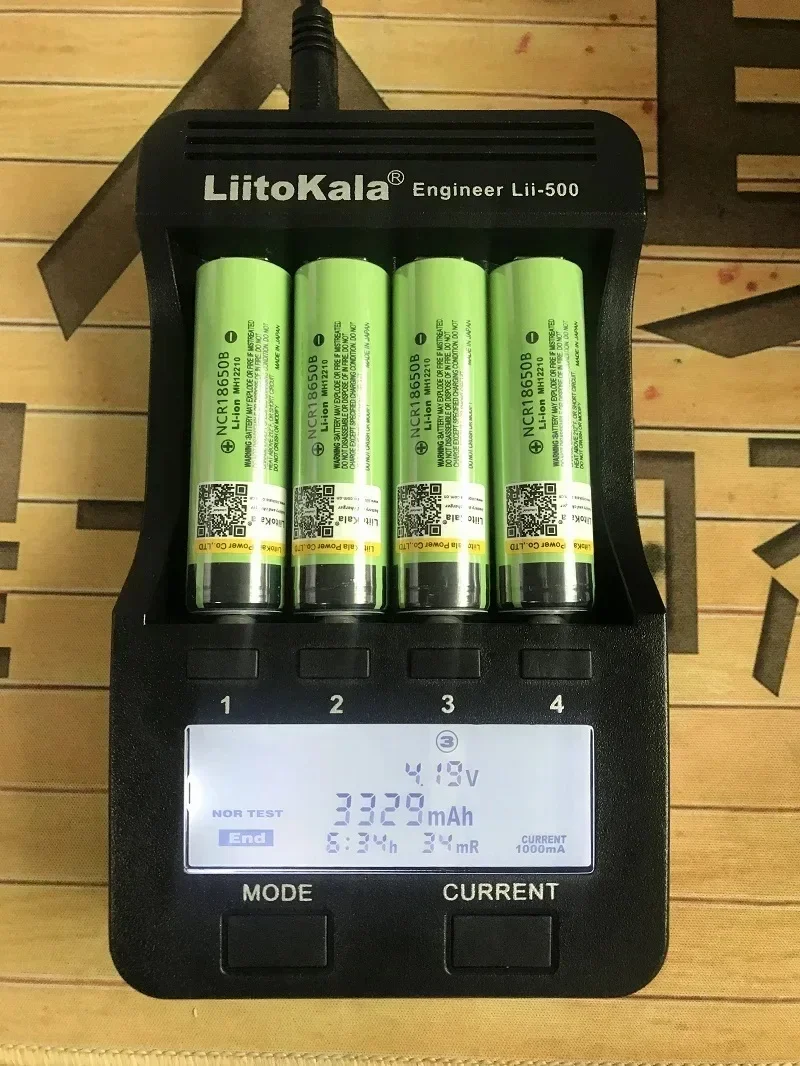 3.7V 3400mAh Liitokala brand original NCR18650B 18650 lithium battery, for Bluetooth speakers, POS machines, flashlights