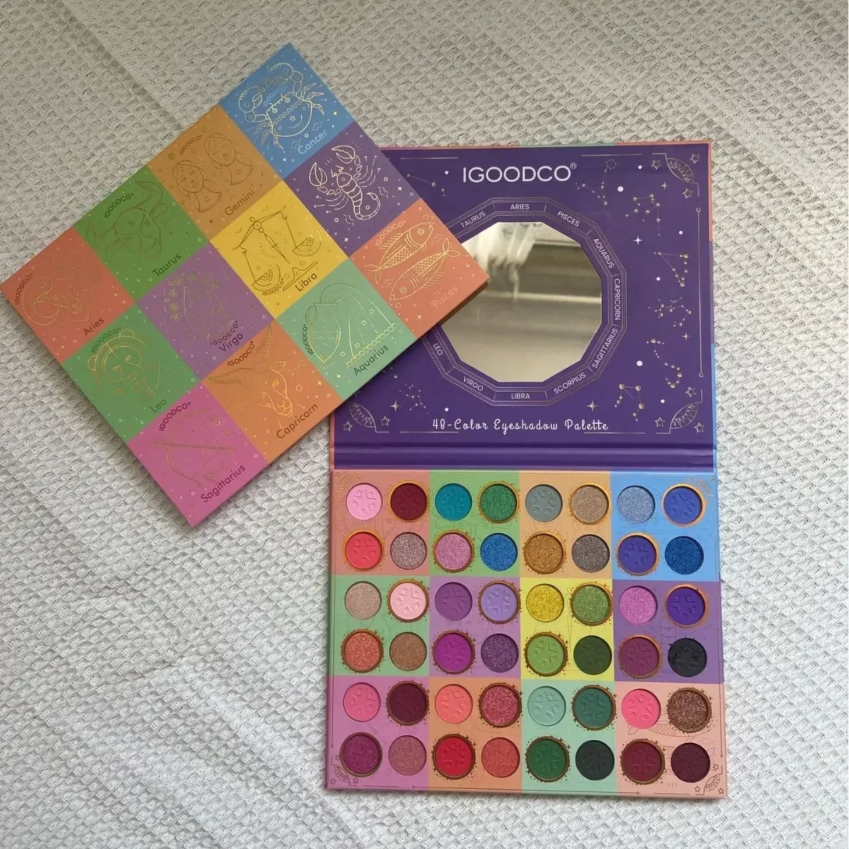 

48 Color Constellation Pattern Eye Shadow Plate Matte Shimmer Glitter Neon Multicolor Makeup Eyeshadow Palette Gliter for Eyes