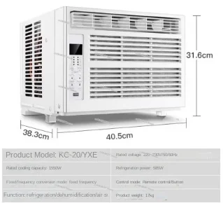 Imagem -02 - Condicionado Montado na Janela com Controle de Temperatura Filtro Lavável Fácil de Limpar 5.000 Btu ar